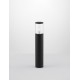 Black Aluminium & Acrylic LED E27 1x12 Watt 220-240 Volt IP54 Bulb Excluded D: 9 H: 50 cm 