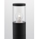 Black Aluminium & Acrylic LED E27 1x12 Watt 220-240 Volt IP54 Bulb Excluded D: 9 H: 50 cm 