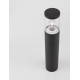 Black Aluminium & Acrylic LED E27 1x12 Watt 220-240 Volt IP54 Bulb Excluded D: 9 H: 50 cm 