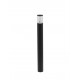 Black Aluminium & Acrylic LED E27 1x12 Watt 220-240 Volt IP54 Bulb Excluded D: 9 H: 90 cm 