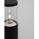 Black Aluminium & Acrylic LED E27 1x12 Watt 220-240 Volt IP54 Bulb Excluded D: 9 H: 90 cm 