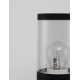 Black Aluminium & Acrylic LED E27 1x12 Watt 220-240 Volt IP54 Bulb Excluded D: 9 H: 90 cm 
