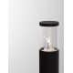 Black Aluminium & Acrylic LED E27 1x12 Watt 220-240 Volt IP54 Bulb Excluded D: 9 H: 90 cm 