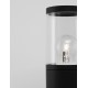 Black Aluminium & Acrylic LED E27 1x12 Watt 220-240 Volt IP54 Bulb Excluded D: 9 H: 90 cm 