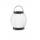 Black Aluminium & Acrylic LED 2 Watt 200Lm 3000K 3,7 Volt Beam Angle 306º IP54 Switch On/Off / USB Wire D: 16 W: 16 H: 22.8 cm 