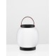 Black Aluminium & Acrylic LED 2 Watt 200Lm 3000K 3,7 Volt Beam Angle 306º IP54 Switch On/Off / USB Wire D: 16 W: 16 H: 22.8 cm 