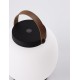 Black Aluminium & Acrylic LED 2 Watt 200Lm 3000K 3,7 Volt Beam Angle 306º IP54 Switch On/Off / USB Wire D: 16 W: 16 H: 22.8 cm 