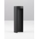 Black Aluminium & Clear Glass LED 8.5 Watt 470Lm 3000K 200-240 Volt Beam Angle 55º IP54 D: 9 H: 25 cm 