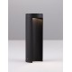 Black Aluminium & Clear Glass LED 8.5 Watt 470Lm 3000K 200-240 Volt Beam Angle 55º IP54 D: 9 H: 25 cm 