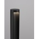 Black Aluminium & Clear Glass LED 8.5 Watt 470Lm 3000K 200-240 Volt Beam Angle 55º IP54 D: 9 H: 65 cm 