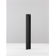 Black Aluminium & Clear Glass LED 8.5 Watt 470Lm 3000K 200-240 Volt Beam Angle 55º IP54 D: 9 H: 65 cm 