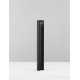 Black Aluminium & Clear Glass LED 8.5 Watt 470Lm 3000K 200-240 Volt Beam Angle 55º IP54 D: 9 H: 65 cm 