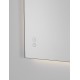Silver Aluminium & Glass LED 53Watt 220-240Volt 1005Lm IP44 4000K Touch Switch No Frosting L:70 W:3.5 H:120 cm 