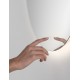 Silver Aluminium & Glass LED 33Watt 220-240Volt 780Lm IP44 4000K Touch Switch No Frosting D:60 W:3 cm 