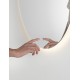 Silver Aluminium & Glass LED 42Watt 220-240Volt 912Lm IP44 4000K Touch Switch No Frosting D:80 W:3 cm 