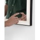 Sandy Black & Inner White Aluminium & Glass LED 29Watt 220-240Volt 734Lm IP44 4000K Touch Switch No Frosting L:60 W:3.5 H:80 cm