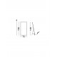 Sandy Black & Inner White Aluminium & Glass LED 42Watt 220-240Volt 1012Lm IP44 4000K Touch Switch Cable Length: 240 cm L:75 W