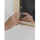 Anodized Gold Aluminium & Glass LED 38Watt 220-240Volt 2488Lm IP44 4000K Touch Switch No Frosting L:60 W:5.5 H:80 cm 