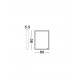Anodized Gold Aluminium & Glass LED 38Watt 220-240Volt 2488Lm IP44 4000K Touch Switch No Frosting L:60 W:5.5 H:80 cm 