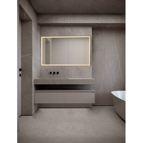 Anodized Gold Aluminium & Glass LED 49Watt 220-240Volt 2556Lm IP44 4000K Touch Switch No Frosting L:70 W:5.5 H:120 cm 