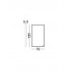 Anodized Gold Aluminium & Glass LED 49Watt 220-240Volt 2556Lm IP44 4000K Touch Switch No Frosting L:70 W:5.5 H:120 cm 
