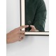 Anodized Black Aluminium & Glass LED 37Watt 220-240Volt 1423Lm IP44 4000K Touch Switch No Frosting L:60 W:5.5 H:80 cm 