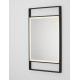 Anodized Black Aluminium & Glass LED 41Watt 220-240Volt 426Lm IP44 4000K Touch Switch No Frosting L:60 W:5 H:106 cm 