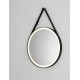 Sandy Black Steel & Glass & Black Strap LED 29Watt 220-240Volt 701Lm IP44 4000K Touch Switch No Frosting D:64 W:4 H:85 cm 