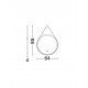 Sandy Black Steel & Glass & Black Strap LED 29Watt 220-240Volt 701Lm IP44 4000K Touch Switch No Frosting D:64 W:4 H:85 cm 