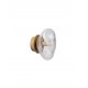 Antique Brass, Gold Metal & Blown Clear Glass LED G9 1x5 Watt 100-240 Volt IP20 bulb excluded D: 17 H: 12 cm 