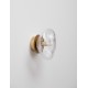 Antique Brass, Gold Metal & Blown Clear Glass LED G9 1x5 Watt 100-240 Volt IP20 bulb excluded D: 17 H: 12 cm 