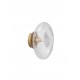 Antique Brass, Gold Metal & Blown Clear Glass LED G9 1x5 Watt 100-240 Volt IP20 bulb excluded D: 26 H: 14,6 cm 