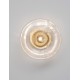 Antique Brass, Gold Metal & Blown Clear Glass LED G9 1x5 Watt 100-240 Volt IP20 bulb excluded D: 26 H: 14,6 cm 