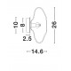 Antique Brass, Gold Metal & Blown Clear Glass LED G9 1x5 Watt 100-240 Volt IP20 bulb excluded D: 26 H: 14,6 cm 