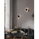 Sandy Black Aluminium Outside Gold leaf Aluminium Inside LED 6Watt 420Lm 220-240 Volt 3000K IP20 D:20 W:13,5 H:20 cm 