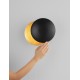 Sandy Black Aluminium Outside Gold leaf Aluminium Inside LED 6Watt 420Lm 220-240 Volt 3000K IP20 D:20 W:13,5 H:20 cm 
