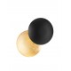 Sandy Black Aluminium Outside Gold leaf Aluminium Inside LED 6Watt 420Lm 220-240 Volt 3000K IP20 D:20 W:13,5 H:20 cm 