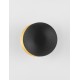 Sandy Black Aluminium Outside Gold leaf Aluminium Inside LED 6Watt 420Lm 220-240 Volt 3000K IP20 D:20 W:13,5 H:20 cm 