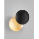 Sandy Black Aluminium Outside Gold leaf Aluminium Inside LED 6Watt 420Lm 220-240 Volt 3000K IP20 D:20 W:13,5 H:20 cm 