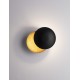 Sandy Black Aluminium Outside Gold leaf Aluminium Inside LED 6Watt 420Lm 220-240 Volt 3000K IP20 D:20 W:13,5 H:20 cm 