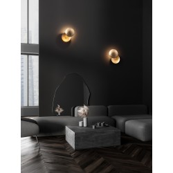 Gold Leaf Aluminium LED 6 Watt 220-240 Volt 420Lm 3000K IP20 D:20 W:13,5 H:20cm 