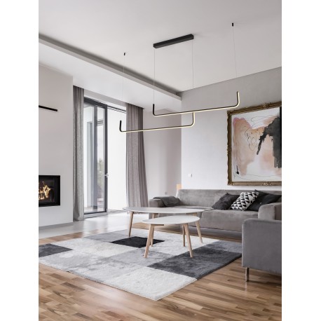 Triac Dimmable Sandy Black Aluminium LED 40 Watt 230 Volt 2856Lm 3000K IP20 L:150 H:120cm 