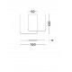 Triac Dimmable Sandy Black Aluminium LED 40 Watt 230 Volt 2856Lm 3000K IP20 L:150 H:120cm 
