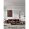 Triac Dimmable Brass Gold Aluminium LED 40 Watt 230 Volt 2856Lm 3000K IP20 L:150 H:120cm