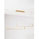 Triac Dimmable Brass Gold Aluminium LED 40 Watt 230 Volt 2856Lm 3000K IP20 L:150 H:120cm 