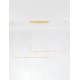 Triac Dimmable Brass Gold Aluminium LED 40 Watt 230 Volt 2856Lm 3000K IP20 L:150 H:120cm 