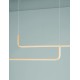 Triac Dimmable Brass Gold Aluminium LED 40 Watt 230 Volt 2856Lm 3000K IP20 L:150 H:120cm 