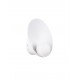Sandy White Steel & Opal Glass LED G9 1x5 Watt 100-240 Volt IP20 Bulb Excluded D:23 W:12 H:23cm 