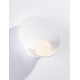 Sandy White Steel & Opal Glass LED G9 1x5 Watt 100-240 Volt IP20 Bulb Excluded D:23 W:12 H:23cm 