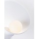 Sandy White Steel & Opal Glass LED G9 1x5 Watt 100-240 Volt IP20 Bulb Excluded D:23 W:12 H:23cm 